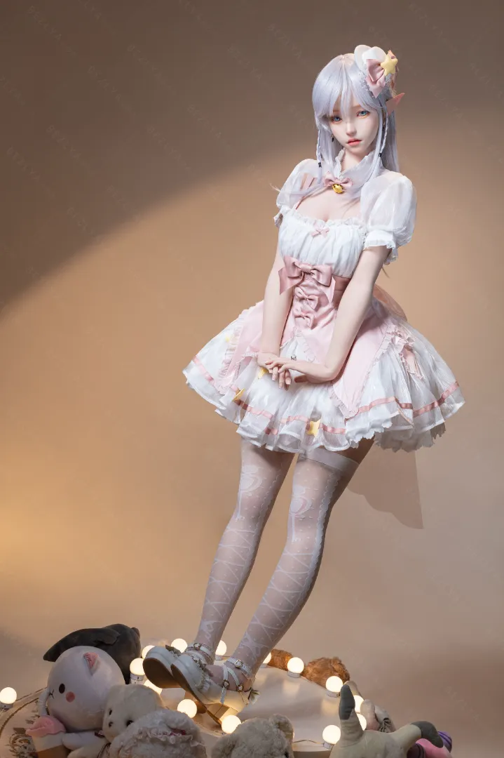 155cm (5ft1) E CUP Lightweight Silicone Sex Doll, Movable Jaw Head Calla